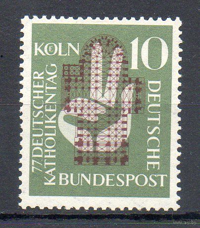 День немецких католиков Германия 1956 год серия из 1 марки