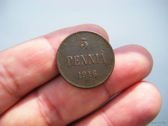 5 пенни 1916г.