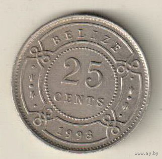 Белиз 25 цент 1993