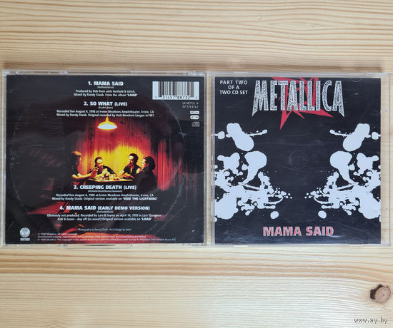 Metallica - Mama Said (CD, UK, 1996, лицензия) Part 2 of a 2 CD set MADE IN UK
