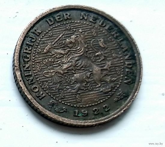 Нидерланды 1/2 цента, 1922 1-11-22