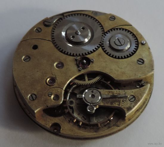 Механизм от карманных часов "Система Гласхютте" до 1917г. Диаметр 4.3 см. Не исправный.