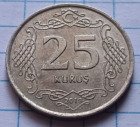 Турция 25 курушей, 2019   ( 3-5-7 )