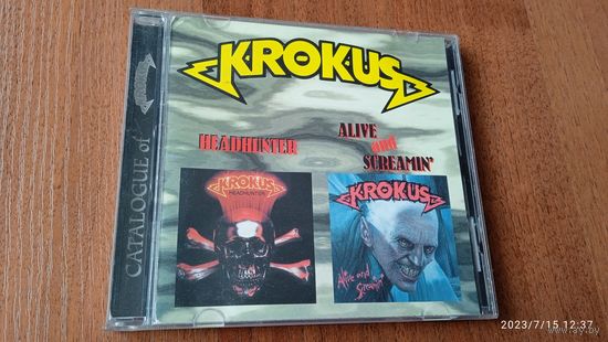 KROKUS ,, Headhunter,, 1983 ,, Alive & Screamin' ,,1987 CD