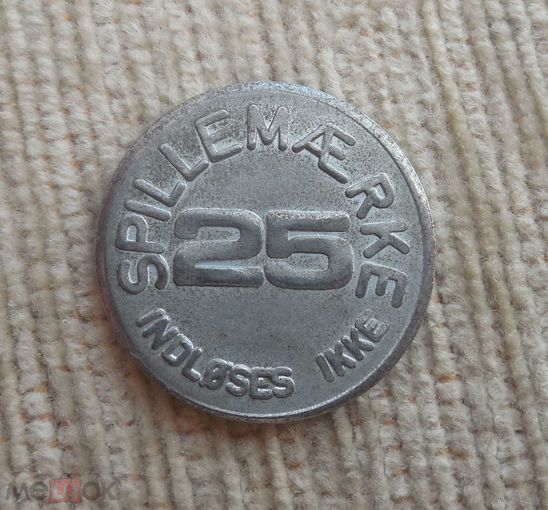 Werty71 Дания 25 марок игровой Жетон Токен