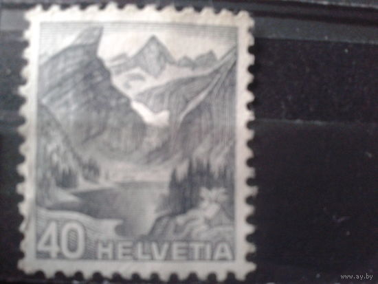 Швейцария 1936 Стандарт, горный ландшафт* 40с Михель-18,0 евро