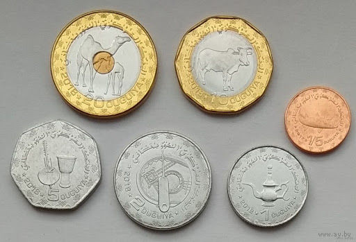 Мавритания НАБОР 6 монет 2017-2018 UNC