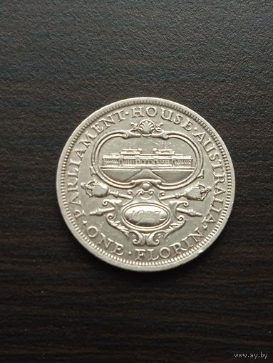 Австралия 1флорин 1927 г серебро, George V, (открытие парламента) нечастая