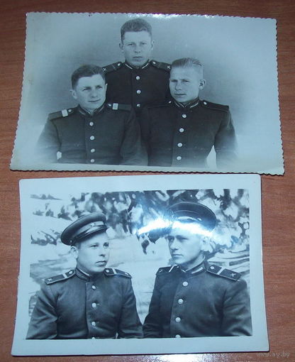 2 фотографии военнослужащих 1950-1960 гг