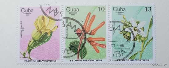 Куба /1980/ Флора - Цветы / 3 марки