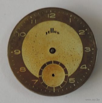 Механизм на часы "TeLLus"30-е годы Швецария. Диаметр 3.2 см. Не исправный.