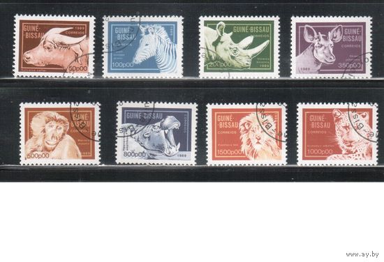 Гвинея-Биссау-1989(Мих.1096-1103)  гаш. , Фауна (полная серия)