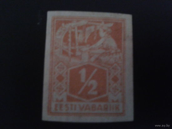 Эстония 1922 ткачество без зубцов