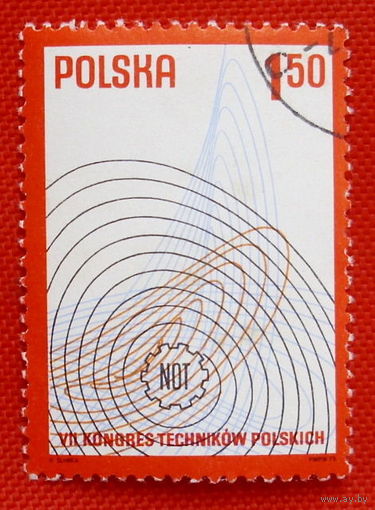 Польша. Конгресс польских техников. ( 1 марка ) 1975 года.