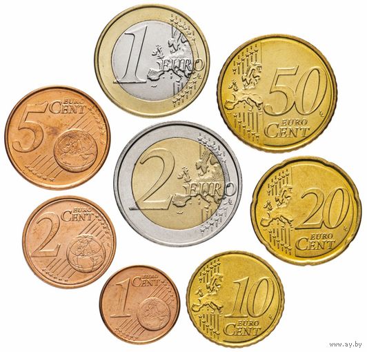 Греция набор евро 2009 (8 монет) UNC в холдерах