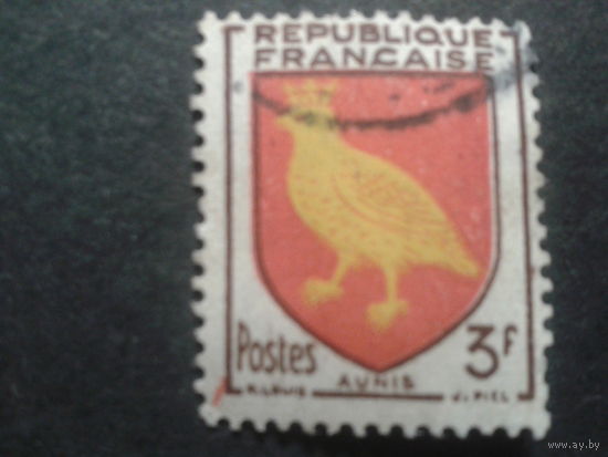 Франция 1954 герб Аунис