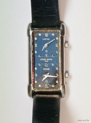 Необычные часы LOUIS VALSA Paris CREPHA с двумя механизмами и циферблатами