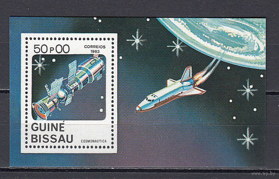 Космос. Гвинея Бисау. 1983. 1 блок. Michel N бл249 (4,5 е)