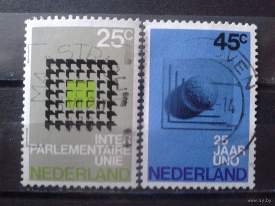 Нидерланды 1970 Конференция союза, 25 лет ООН Полная серия