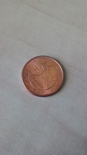Андорра, 5 евроцентов 2017.