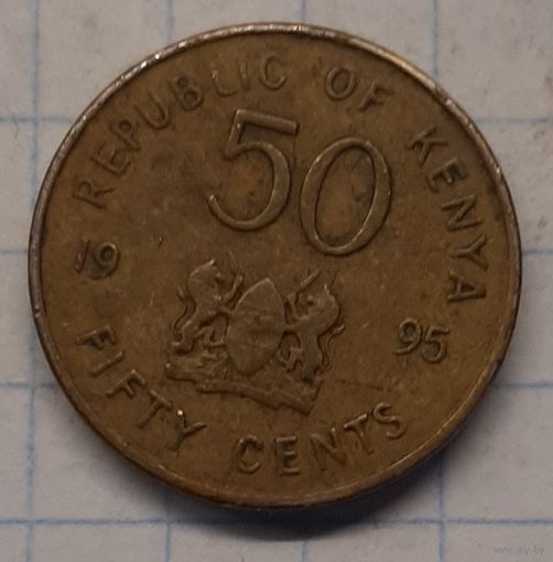 Кения 50 центов 1995г.km28