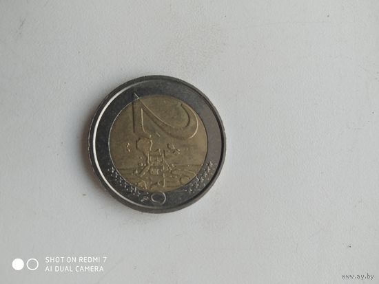 2 евро Италия, 2005 год. Годовщина Конституции.