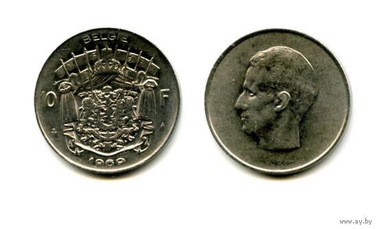 Бельгия 10 франков 1969 состояние