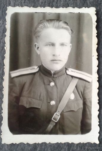 Фото офицера. 1955 г. 6х8 см