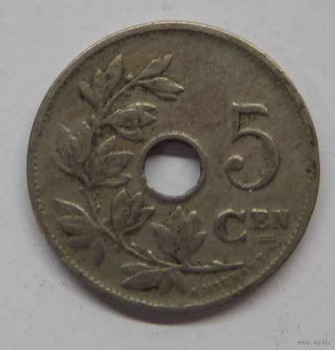 Бельгия 5 сантимов 1910 г