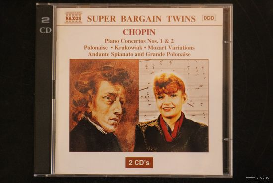 Chopin - Idil Biret, Czecho-Slovak State Philharmonic Orchestra, Robert Stankovsky – Complete Works for Piano and Orchestra: Piano Concerto No.1 & 2 - Polonaise - Mozart Variations Andante(1994, 2xCD