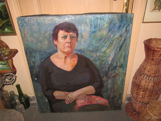 Картина портрет женщины холст,масло. 90х80 см