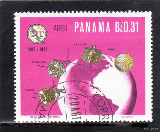 Панама.Ми-902.Космос.Спутники.100 лет международному союзу электросвязи.1966