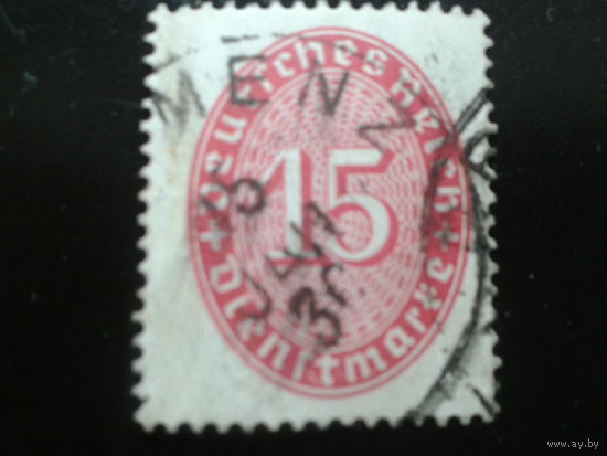 Германия 1929 служебная марка