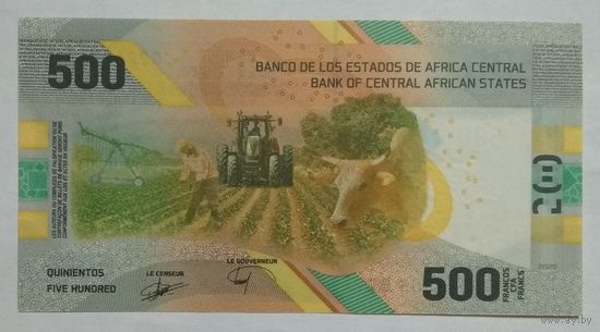 Центральная Африка 500 франков 2020 г.