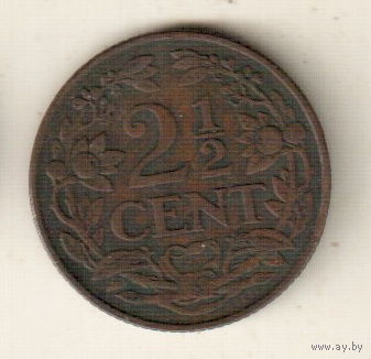 Нидерланды 2 1/2 цент 1929