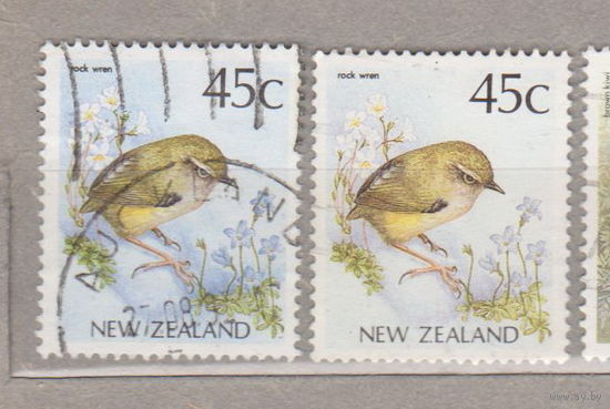 Птицы Фауна Новая Зеландия лот 1072 РАЗНЫЙ ОТТЕНОК