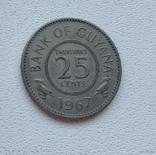 Гайана 25 центов, 1967 6-12-27