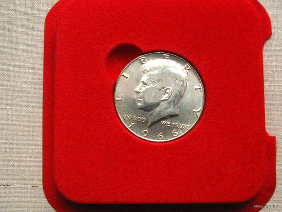 США 50 Центов 1966 Серебро 400 11,5 г по каталогу