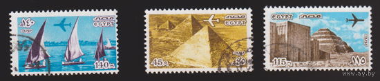 Авиация Самолеты флот парусники Пирамиды архитектура Египет 1978 год  лот 13 ПОЛНАЯ СЕРИЯ