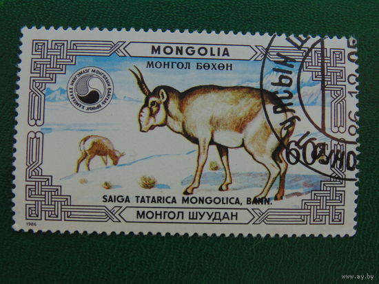 Монголия 1986г. Фауна.