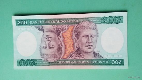 Банкнота 200 крузейро  Бразилия 1981 г.