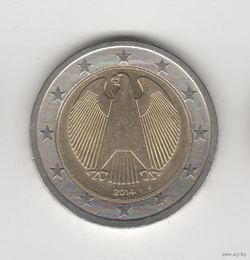 2 евро Германия 2014 J Лот 2877