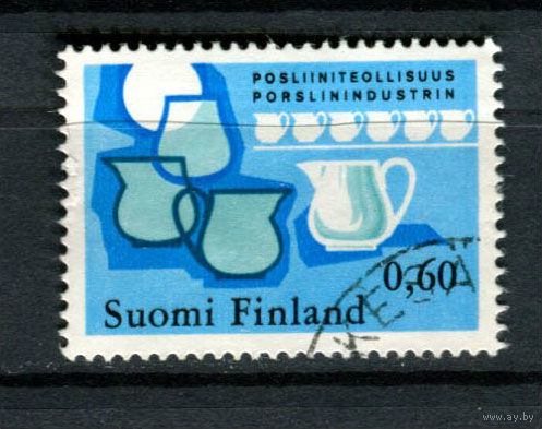 Финляндия - 1973 - Фарфоровая промышленность - [Mi. 741] - полная серия - 1 марка. Гашеная.  (Лот 191AP)