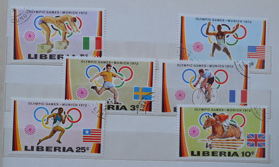 Либерия  20 Олимпииские игры в Мюнхене