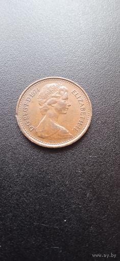 Великобритания 1/2 новых пенни 1974 г.