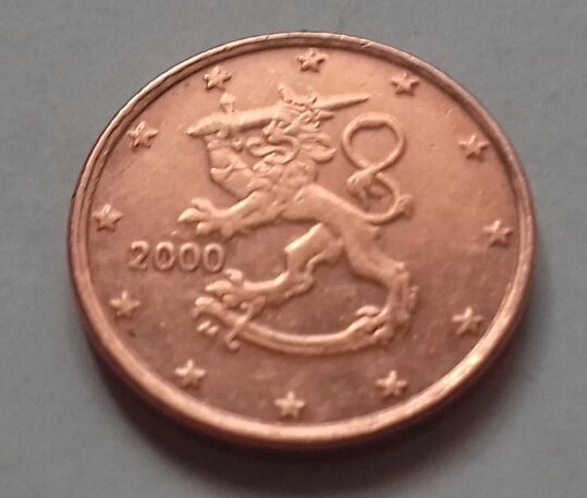 1 евроцент, Финляндия 2000 г.