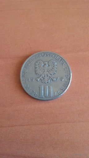 10 злотых 1976, "Болеслав Прус".