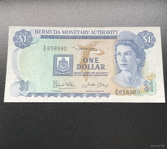 Распродажа! Бермудские острова 1 доллар 1986  г.