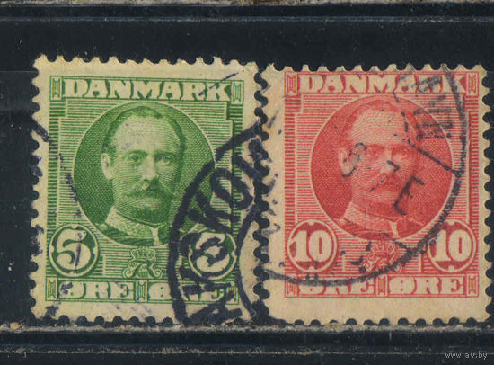 Дания 1907 Фредерик VIII Стандарт #53,54
