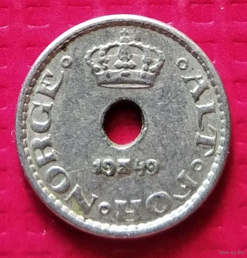 Норвегия 10 эре 1949 г. #31128